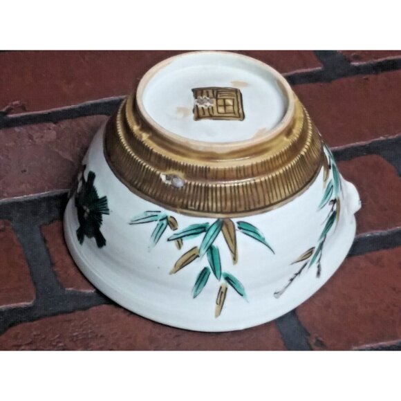 Vintage Japanese Pottery Tea Bowl Matcha Chawan ?Ceremony Spout Sankaku RARE HTF - Picture 6 of 9